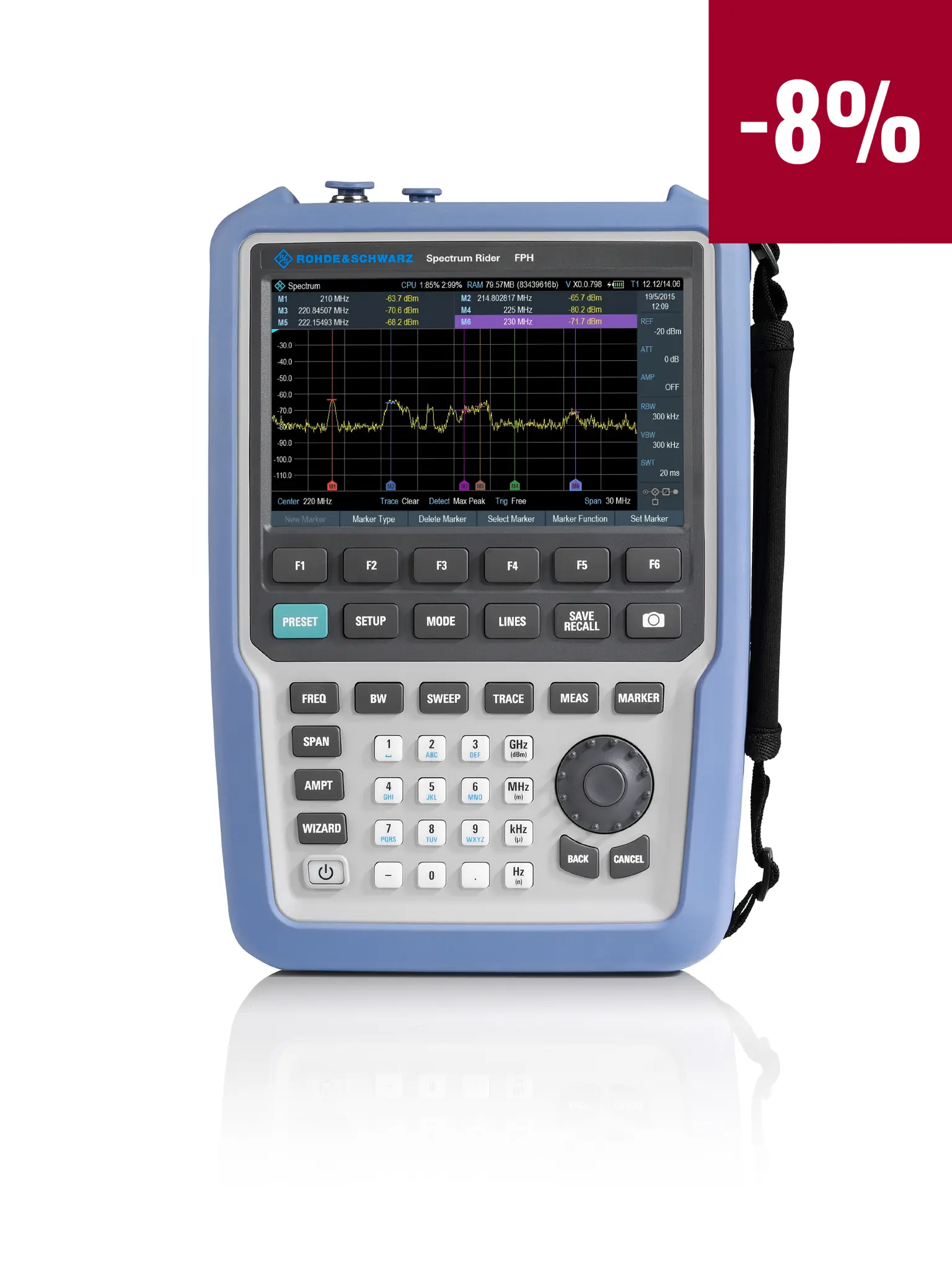 Produktfoto 1 von Rohde & Schwarz FPH .02 FPH Tragbar Spektrumanalyzer, 4 GHz, LAN, USB