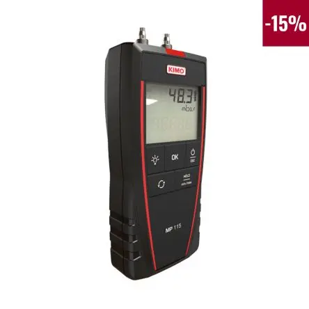 Produktfoto 1 von KIMO Differenzial Druckmessgerät 2 0.5 %, -500 mbar → 500 mbar
