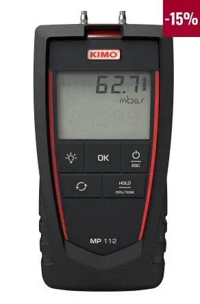 Produktfoto 1 von KIMO Differenzial Druckmessgerät 2 0.5 %, -2000 mbar → 2000 mbar