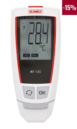 Produktfoto 1 von KIMO KT-120 Temperatur Temperatur Temperaturmonitor, USB, -40 °C → 70 °C