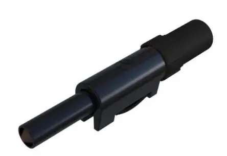 Produktfoto 1 von Hirschmann Test & Measurement 4 mm Stecker Schwarz Bananenstecker, Kontakt Nickel, 60V dc 16A, Schraubanschluss