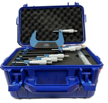 Produktfoto 1 von RS PRO Außen- Mikrometer Metrisch, 0 mm bis 150 mm / ±0.004 mm