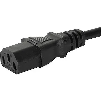 Produktfoto 1 von Schurter Konfektioniertes Netzkabel, A IEC C13, B SEV 1011 Schweiz, 2.5 m Schwarz, 250V