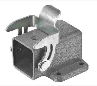 HARTING 92000 Gehäuse für robusten Stromversorgungsstecker Einhebel 1, Einbaumontage 3A Steckverbindergehäuse, IP44