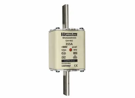 Produktfoto 1 von Mersen NH-Sicherung NH2, 500V ac / 355A, gG DIN, IEC