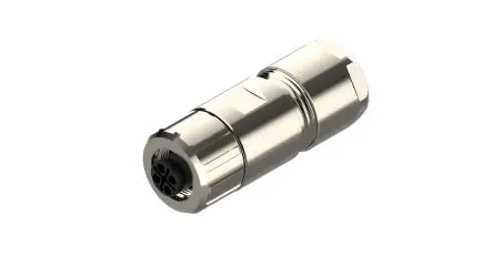 Produktfoto 1 von Lumberg Automation M12 Power M12 Industrie-Rundsteckverbinder Buchse 4-polig Buchse 16A Kabel IP65, IP67