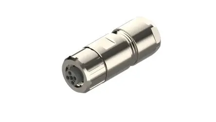Produktfoto 1 von Lumberg M12 Power M12 Industrielle Rundsteckverbinder Buchse 4-polig / 16A Kabel, Schraubanschluss IP65, IP67
