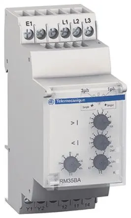 Produktfoto 1 von Schneider Electric Harmony Control Überwachungsrelais 3, 1-phasig, 1-poliger Umschalter DIN-Hutschiene