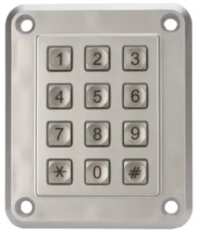 EOZ Anti-Vandalismus-Keypad (4 x 3) 12-Tasten ZAMAK 5 Matrix IP40