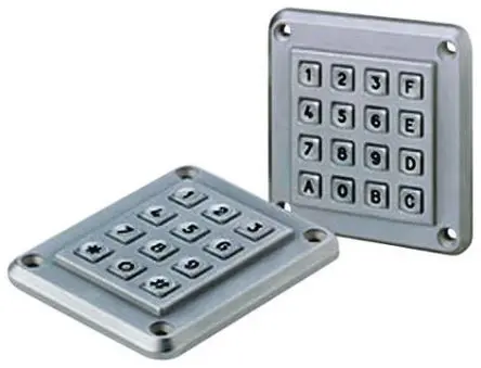Produktfoto 1 von EOZ Anti-Vandalismus-Keypad (4 x 4) 16-Tasten ZAMAK 5 Matrix IP67