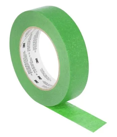 Produktfoto 1 von 3M 2814 Krepppapier Abdeckband Grün, Stärke 0.12 mm Gummi-Kleber 30mm x 50 m