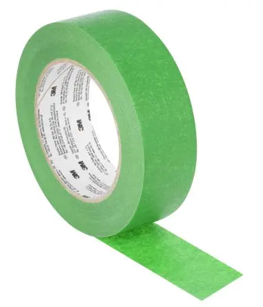 Produktfoto 1 von 3M 2814 Krepppapier Abdeckband Grün, Stärke 0.12 mm Gummi-Kleber 36mm x 50 m