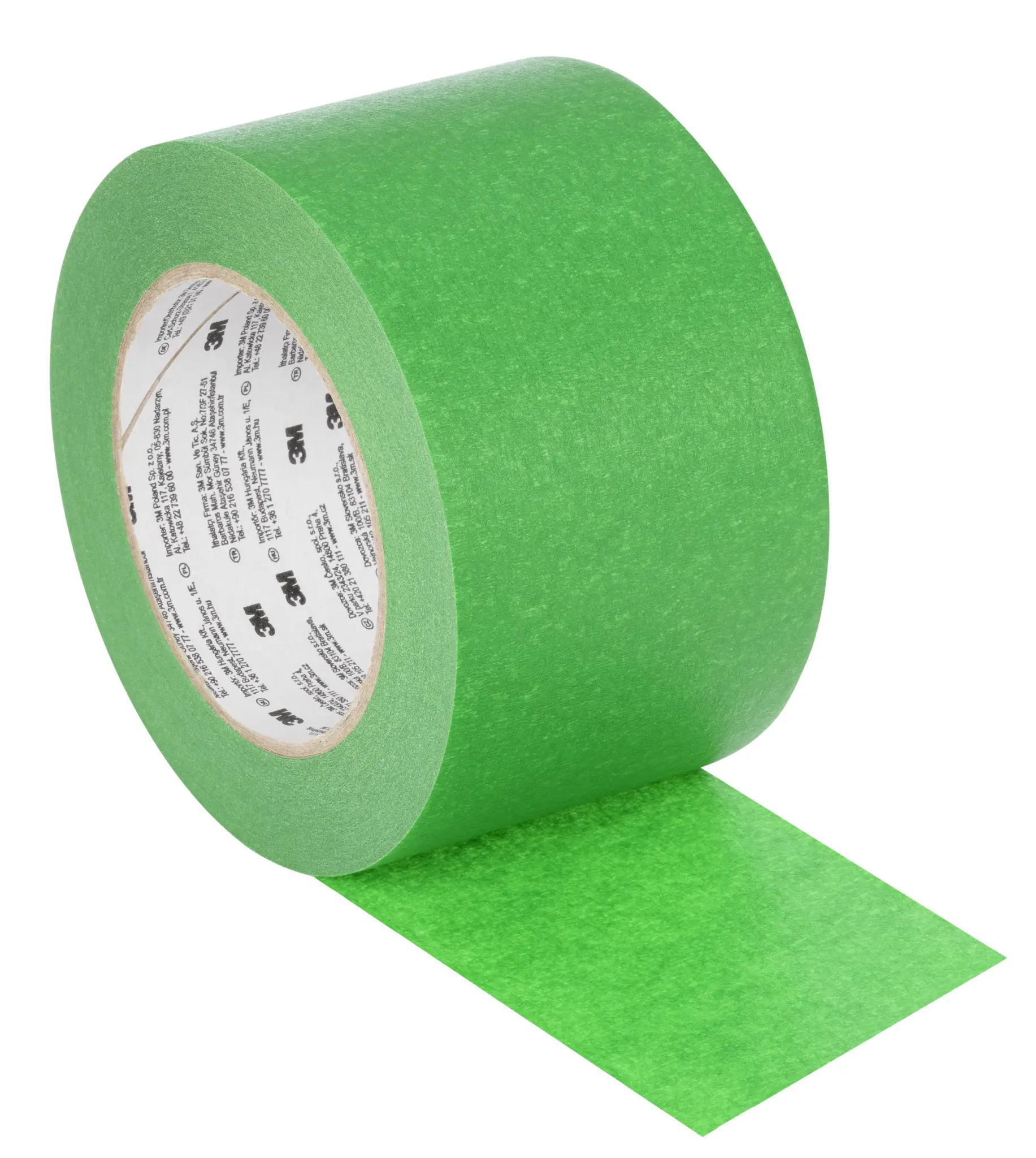 Produktfoto 1 von 3M 2814 Krepppapier Abdeckband Grün, Stärke 72 mm Gummi-Kleber 72 mm x 50 m