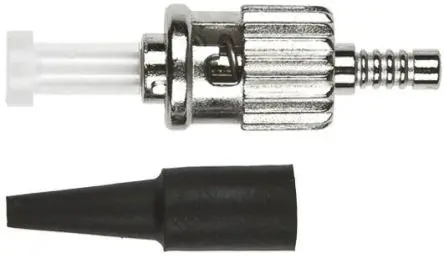 Produktfoto 1 von RS PRO LWL-Steckverbinder, ST, Multimodus, Simplex, 127 μm, PC 0.3dB, ø 900 μm, Silber, Schwarz