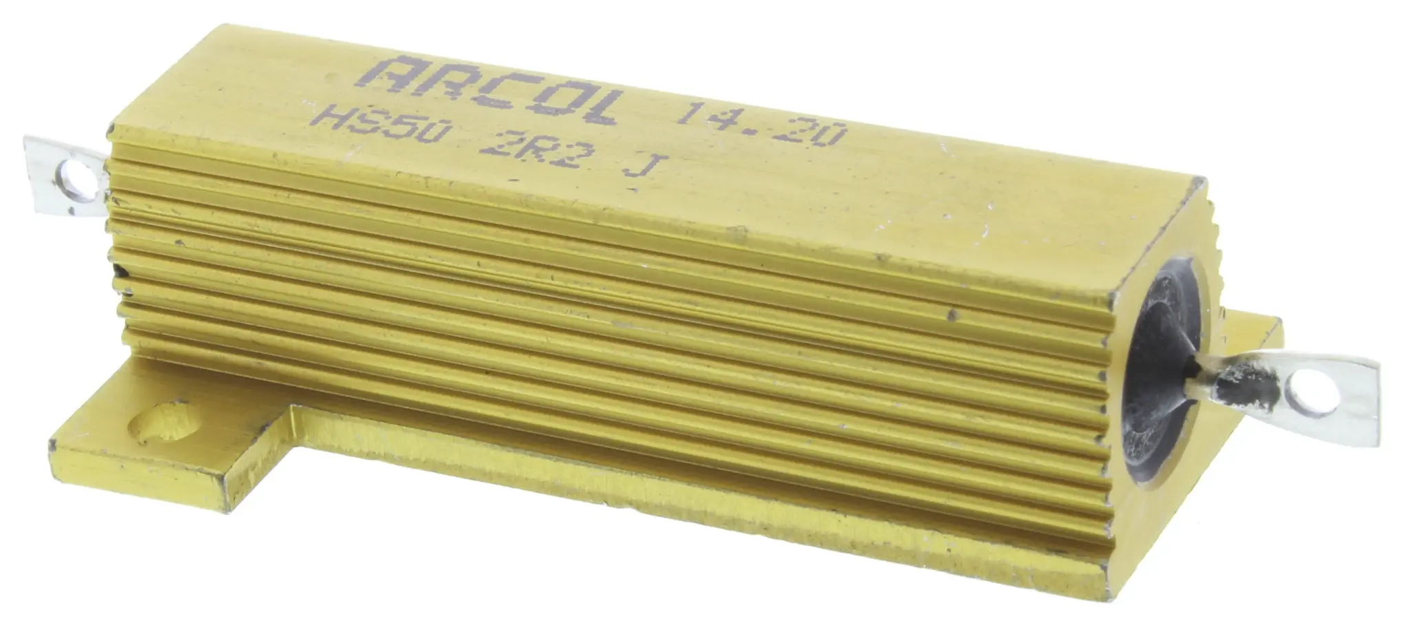 Produktfoto 1 von Arcol HS50 Wickel Lastwiderstand 2.2Ω ±5% / 50W, Alu Gehäuse Axialanschluss