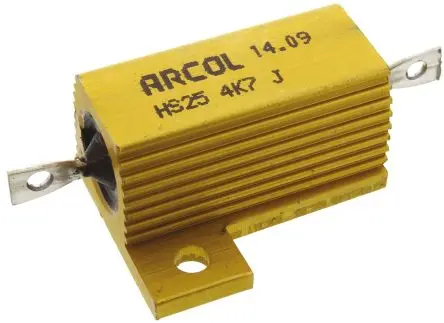 Arcol HS25 Aluminium Widerstand zur Chassismontage 4.7 kΩ ±5 % / 25 W, Aluminium Axial → 200 °C