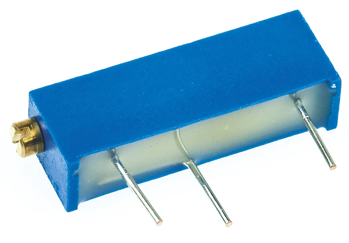 Vishay 43P 20-Gang Durchsteckmontage Trimm-Potentiometer, Seitliche Einstellung, 10 kΩ, 10 %, 0.5 W, Stift, L. 20.57 mm