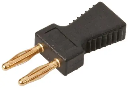 Produktfoto 1 von Staubli KS2 Schwarz Jumper Stecker 2-polig, Raster 6 mm 1-reihig, Länge 11.6 mm, Oben geschlossen