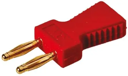Produktfoto 1 von Staubli KS2 Rot Jumper Stecker 2-polig, Raster 6 mm 1-reihig, Länge 11.6 mm, Oben geschlossen