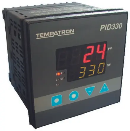 Produktfoto 1 von Tempatron PID330 PID Temperaturregler Panel, 3 x Relais, Halbleiterrelais Ausgang/ 0 bis 10 Vdc, Analogeingang