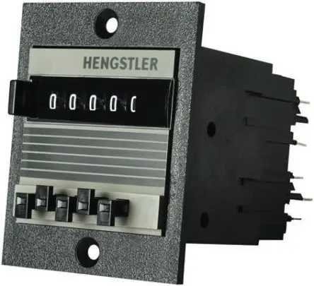 Produktfoto 1 von Hengstler 446 Zähler Abwärts Zähler Manuell 5-stellig 230V ac, Impuls, max. 10 Hz