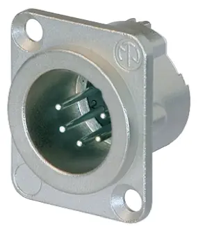Produktfoto 1 von Neutrik Gerade 5-polig Panel Stecker Silber auf Nickel XLR-Steckverbinder, 50 V