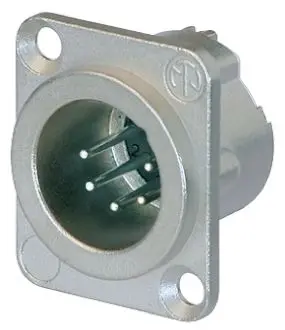 Produktfoto 1 von Neutrik Gerade 5-polig Panel Stecker Silber auf Nickel XLR-Steckverbinder, 50V