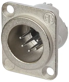 Produktfoto 1 von Neutrik Gerade 6-polig Panel Stecker Silber auf Nickel XLR-Steckverbinder, 50 V