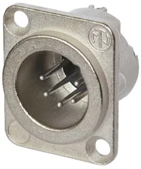 Produktfoto 1 von Neutrik Gerade 6-polig Panel Stecker Silber auf Nickel XLR-Steckverbinder, 50V