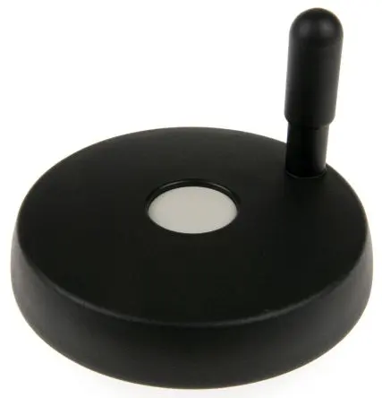 Produktfoto 1 von Elesa Handrad, Rad ø 125 mm, 12 mm, 27 mm Gebohrte Nabe, Rad Mat. Technopolymer, Schwarz