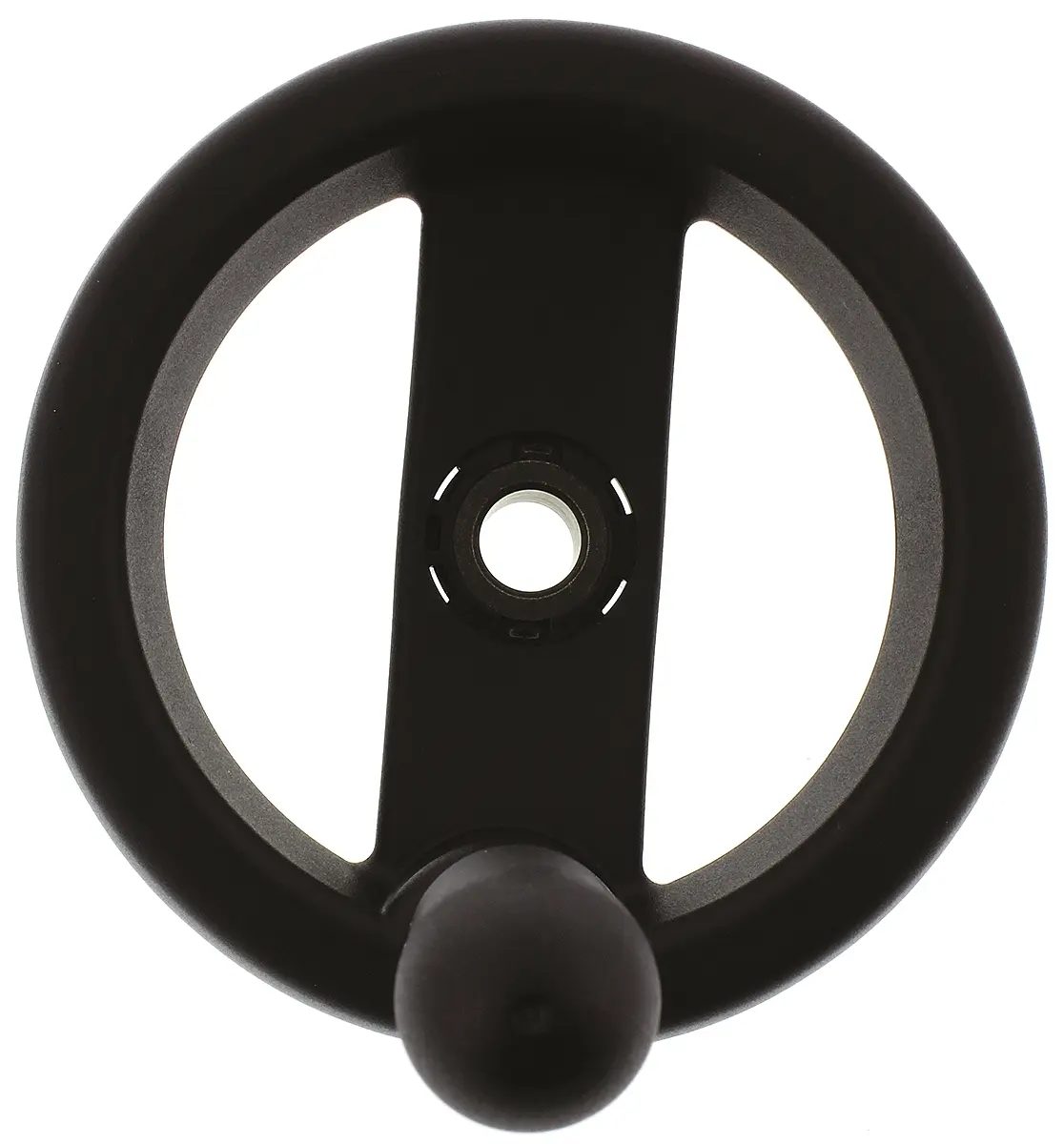 Produktfoto 1 von Elesa Speichen Handrad, Rad ø 99 mm, 10 mm, 17 mm Gebohrte Nabe, Rad Mat. Technopolymer, Schwarz