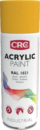 CRC 400 ml Acrylic Paint Sprühfarbe Gelb Glänzend, RAL 1021