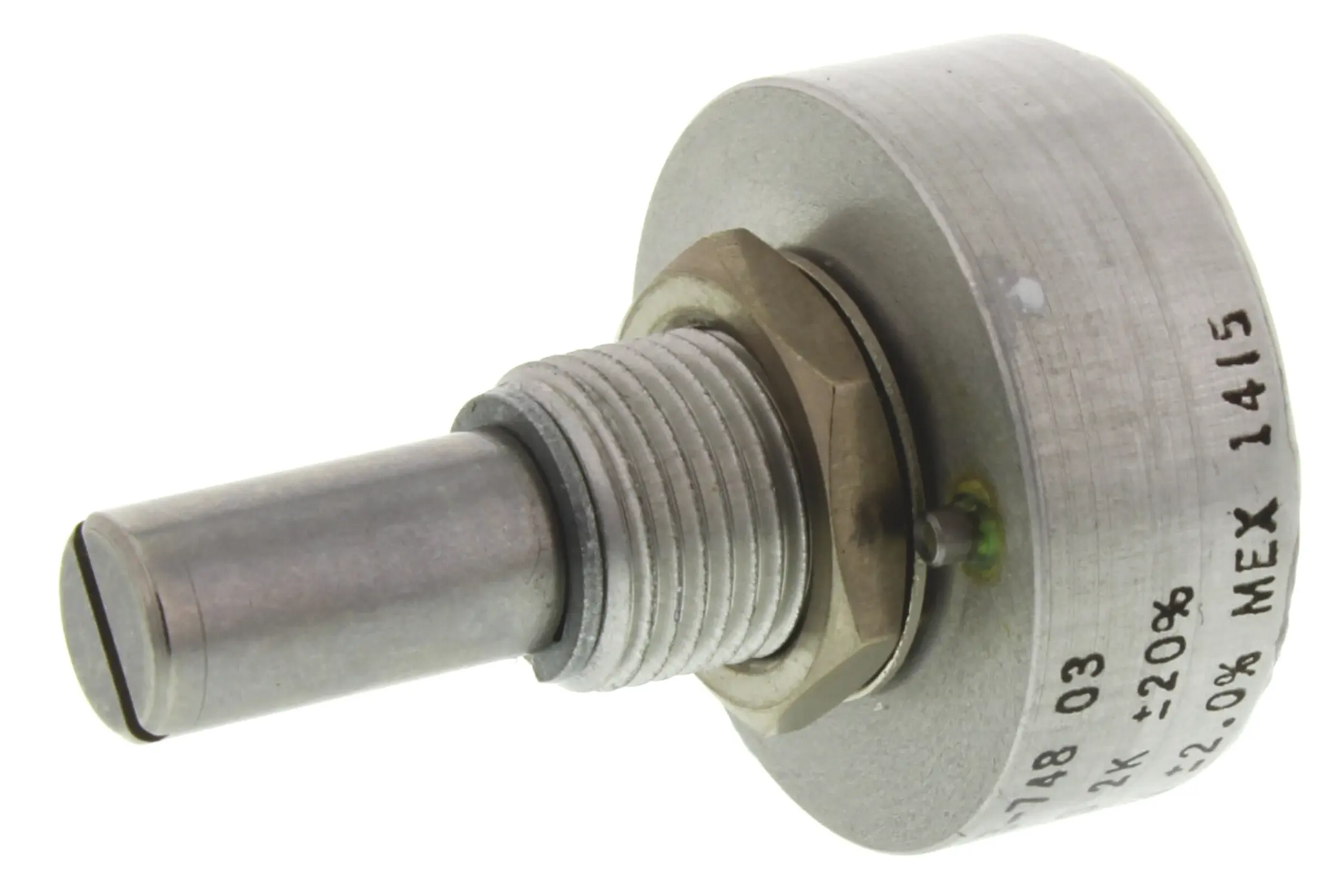 Vishay 157, Tafelmontage Dreh Potentiometer 2kΩ ±20% / 1W , Schaft-Ø 6,35 mm