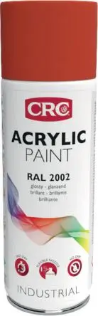 Produktfoto 1 von CRC 400 ml Acrylic Paint Sprühfarbe Rot, Orange Glänzend, RAL 2002