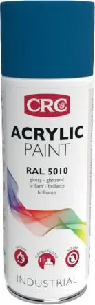 Produktfoto 1 von CRC 400 ml Acrylic Paint Sprühfarbe Blau Glänzend, RAL 5010