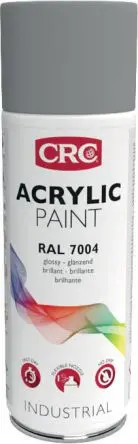 Produktfoto 1 von CRC 400 ml Acrylic Paint Sprühfarbe Grau Glänzend, RAL 7004