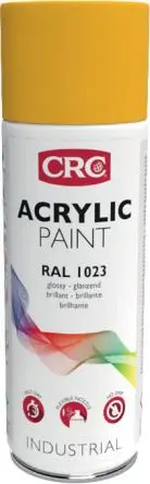 Produktfoto 1 von CRC 400 ml Acrylic Paint Sprühfarbe Gelb Glänzend, RAL 1023