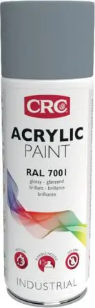 Produktfoto 1 von CRC 400 ml Acrylic Paint Sprühfarbe Silbergrau Glänzend, Grau RAL 7001