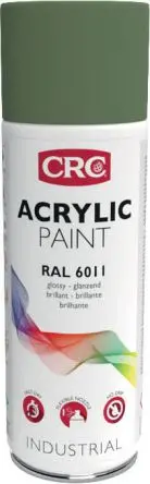 Produktfoto 1 von CRC 400 ml Acrylic Paint Sprühfarbe Grün Glänzend, RAL 6011
