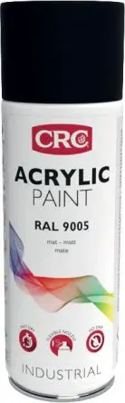 Produktfoto 1 von CRC 400 ml Acrylic Paint Sprühfarbe Schwarz Matt, Schwarz RAL 9005