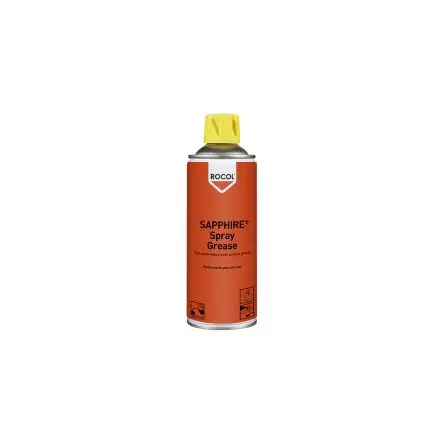 Produktfoto 1 von Rocol Sapphire Spray Grease Lithiumkomplexseife Fett Beige -50 °C bis 200 °C, Zerstäuber 400 ml
