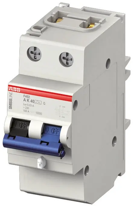 Produktfoto 1 von ABB F402 RCCB, 1+N-polig, 25A, 30mA Typ A SMISSLINE