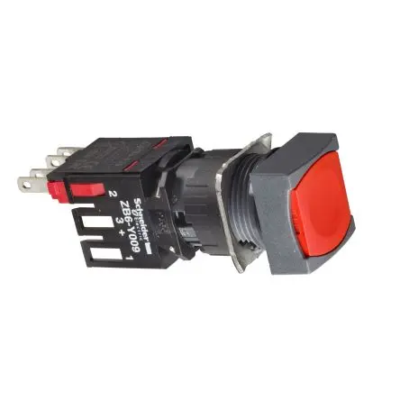 Produktfoto 1 von Schneider Electric Harmony XB6 Druckschalter Gleitschalter Ø 16 mm, 1-poliger Umschalter / 3A, IP65