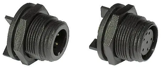 Produktfoto 1 von Bulgin Buccaneer 400 19 Miniature Rundsteckverbinder Stecker 4-polig Stecker 5A Hinten IP68