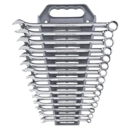 Produktfoto 1 von GearWrench Schraubenschlüsselsatz Ringschlüssel Legierungsstahl, 15-teilig 8 to 22 mm