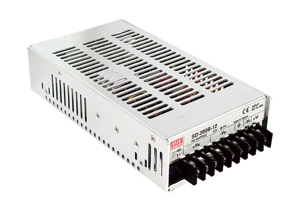 MEAN WELL DC/DC-Wandler 200W 48 V dc IN, 48V dc OUT / 4.2A Gehäusemontage 1.5kV ac isoliert