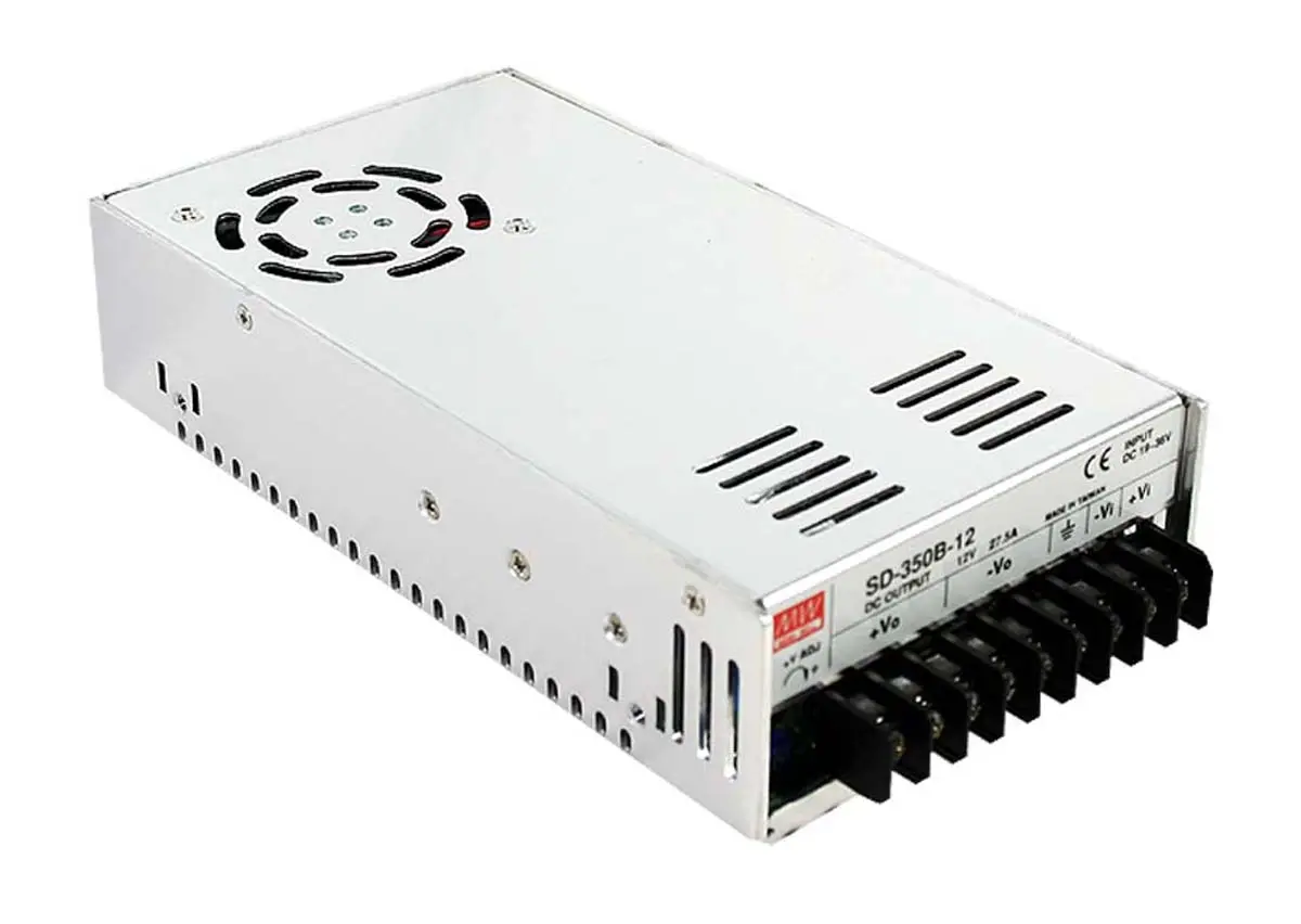 Produktfoto 1 von MEAN WELL SD-350 DC/DC Konverter, 48V dc OUT 7.3 A Fahrgestell 96V dc 1.5 kV ac -20 °C 60 °C