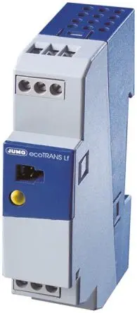 Produktfoto 1 von Jumo Serie ecoTRANS Signalwandler 24V dc, Temperatur -10 → +250 °C EIN / Strom/Spannung 0 → 10 V AUS DIN-Hutschiene