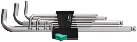 Produktfoto 1 von Wera Sechskantschlüsselsatz 9 L Metrisch Lang 1.5 → 10 mm