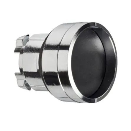 Produktfoto 1 von Schneider Electric Harmony XB4 Drucktastenkopf Ø 22 mm, Schwarz Federrückstellung Rund Rund Metall, IP66